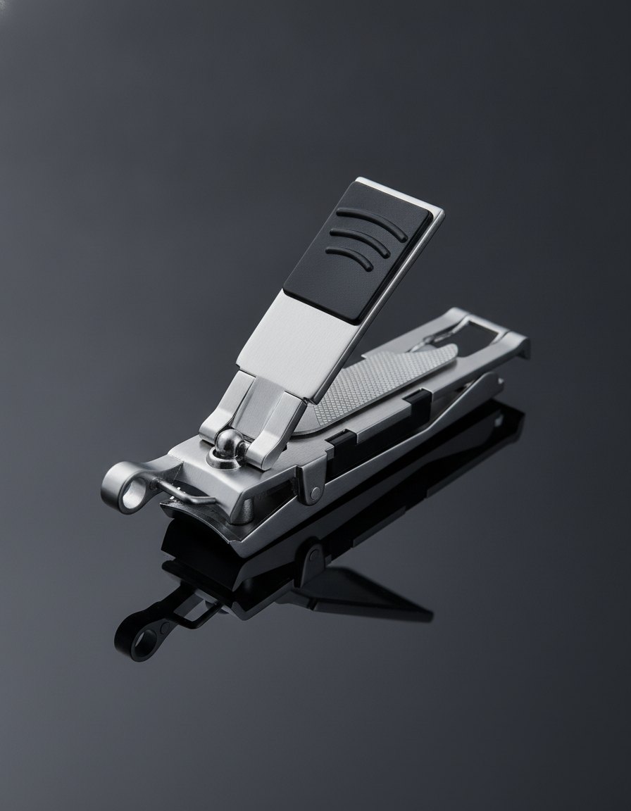Eclipped built-in magnifier and file